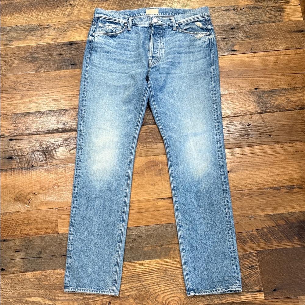 MOTHER jeans    31 Mr. Shoo  THE NEAT  Men's  Straight Jeans in Light Blue